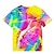 Χαμηλού Κόστους αγορίστικα 3d μπλουζάκια-ουράνιο τόξο πολύχρωμα πολύχρωμα πουκάμισα για αγόρια και κορίτσια με κοντομάνικο παιδικό μπλουζάκι μόδας 3d printed