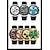 billige Kvartsklokker-olevs herre quartz klokke sport armbåndsur lysende kronograf kalender multifunksjon timing vanntett silikon reim klokke