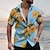 cheap Men&#039;s Shirts-Men&#039;s Shirt Summer Hawaiian Shirt Floral Graphic Prints Turndown Apricot Blue Street Casual Short Sleeves Button-Down Print Clothing Apparel Tropical Fashion Streetwear Hawaiian