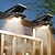 ieftine Aplice de Exterior-Lumină solară cu led pentru grădină, în aer liber, cu clipsare, cu senzor de mișcare, IP65, rezistentă la apă, pentru gard, punte, perete, cort de camping, terasă