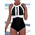 저렴한 원피스-여성용 수영복 한 조각 보통 수영복 컬러 블럭 컷 아웃 인쇄 블랙 바디 슈트 수영복 비치 웨어 여름 스포츠