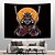cheap Wall Tapestries-Japanese Samurai Tapestry Oni Mask Wall Hanging Aesthetic Cool Japan Ninja Art for Men Bedroom Living Room Asian Decor Decoration Black And Red Home Decorations for Living Room Bedroom Dorm Wall Decor