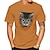 billige t-skjorte med bokstavtrykk for menn-Herre T skjorte Grafisk Katt Crew-hals Gate Ferie Kortermet Trykt mønster Klær Mote Designer Fritid Bekvem