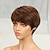 billiga Peruk med mänskligt hår utan hätta-naturlig kort bob pixie cut peruker för svarta kvinnor rakt färgat människohår med lugg naturligt brasilianskt hår
