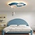 billige Taklamper med dimming-dimbar led taklampe for barnerom, kreativ enkelhet skyer fly lys soverom tegneserie taklampe med fjernkontroll