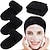 baratos toucas de banho e tiaras-faixa de cabeça de spa facial envoltório de cabeça de pano felpudo toalha elástica para banho, maquiagem e esporte