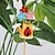 baratos Espanta-espíritos-1pc sinos de vento de flor de metal inserções de decoração micro-paisagem recortes de jardim moído para decoração de jardim de varanda de janela