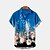 cheap Men&#039;s Shirts-Men&#039;s Shirt Summer Hawaiian Shirt Floral Gradient Graphic Prints Turndown Blue Street Casual Short Sleeves Button-Down Print Clothing Apparel Fashion Streetwear Designer Soft