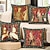 cheap Throw Pillows,Inserts &amp; Covers-Medieval Double Side Pillow Cover 4PC Lady Unicorn Decorative Cushion Case Pillowcase for Bedroom Livingroom Sofa Couch Chair