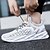 cheap Men&#039;s Sneakers-Men&#039;s Sneakers Flyknit Shoes White Shoes Running Sporty Athletic Tissage Volant Breathable Lace-up Fish scale black Fish scale white Spring Fall