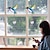 billige Drømmefanger-farget glass fugl solfanger med krystall for vindu, hengende prisme for hagedekorasjon, glass kolibri ornament oppheng, sollys refleksjon regnbue maker, håndlagde perler sett gave til voksne