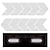 cheap Car Body Decoration &amp; Protection-10pcs/set Car Auto Assorted Colors Sticker Self Adhesive Reflective Arrow Sign Tape