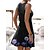 cheap Casual Dresses-Women&#039;s Casual Dress Graphic Tank Dress Summer Dress Crew Neck Hollow Out Print Mini Dress Outdoor Home Fashion Elegant Loose Fit Sleeveless Black Blue Purple Summer Spring S M L XL XXL
