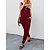 cheap Women&#039;s Jumpsuits-Women&#039;s Jumpsuit Pocket Solid Color Round Neck Casual Street Daily Regular Fit Sleeveless Black Red Gray S M L Summer