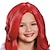 cheap Costume Wigs-Princess Ariel Little Mermaid Girls‘ Wig RED Cosplay Party Wigs