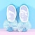 levne Baletní boty-Dívčí Baletní boty Výkon Trénink Křišťálové sandály Moderní Plochá podrážka Rovná podrážka Oblá špička Elastická gumička Dětské Světlá růžová Vodní modrá