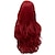 baratos Peruca para Fantasia-Peruca de sereia vermelha encaracolada para mulheres longo ondulado cosplay cabelo diário peruca de fibra sintética resistente ao calor para festa de natal (apenas perucas)
