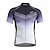 cheap Men&#039;s Jerseys-21Grams Men&#039;s Cycling Jersey Short Sleeve Bike Top with 3 Rear Pockets Mountain Bike MTB Road Bike Cycling Breathable Moisture Wicking Quick Dry Reflective Strips Violet Red Blue Gradient Polyester