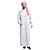 abordables Arabe musulman-Homme Peignoir Thobé / Jubba Religieux Arabe saoudien arabe musulman Ramadan Adultes Collant / Combinaison