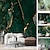 cheap Abstract &amp; Marble Wallpaper-Cool Wallpapers Wall Mural Abstract Marble Green Wall Covering Sticker Peel and Stick Removable PVC/Vinyl Material Self Adhesive/Adhesive Required Wall Decor for Living Room Kitchen Bathroom