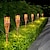 voordelige Pathway Lights &amp; Lanterns-2 stks outdoor tuin solar bamboe zaklamp landschap pathway solar zaklamp solar path gazon lampen spotlight party decoratie lamp