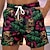 cheap Men&#039;s Board Shorts-Men&#039;s Board Shorts Beach Shorts Drawstring with Mesh lining Elastic Waist Graphic Coconut Tree Quick Dry Short Casual Daily Holiday Hawaiian Boho 1 2 Micro-elastic