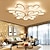 cheap Dimmable Ceiling Lights-LED Ceiling Light 3/5/9/12/15 Heads Ceiling Lamp Acrylic Aluminum Stepless Dimming Bedroom 110-240V ONLY DIMMABLE WITH REMOTE CONTROL