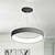 cheap Circle Design-LED Pendant Light 45cm 1-Light Ring Circle Design Dimmable PVC Luxurious Modern Style Dining Room Bedroom Pendant Lamps 110-240V ONLY DIMMABLE WITH REMOTE CONTROL