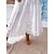 cheap Casual Dresses-Women&#039;s White Dress Sundress A Line Dress Long Dress Maxi Dress Casual Classic Plain Lace Patchwork Daily Holiday Vacation Cold Shoulder Half Sleeve Dress Loose Fit White Summer Spring S M L XL XXL