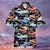 cheap Men&#039;s Shirts-Men&#039;s Shirt Summer Hawaiian Shirt Car Graphic Prints Turndown Black Yellow Street Casual Short Sleeves Button-Down Print Clothing Apparel Tropical Fashion Streetwear Hawaiian