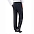 זול מכנסיים רגילים-בגדי ריקוד גברים מכנסיים מכנסיים רגילים כיס אלסטית מותניים צבע אחיד קומפורט נושם באורך מלא יומי מסוגנן סגנון קלאסי שחור כחול נייבי מיקרו-אלסטי