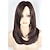 ieftine Peruci Sintetice Trendy-perucă cu evidențiere de culoare cămilă, lungă la umăr, stratificată, cu fibre de păr sintetice, peruci multicolore, pentru femei albe