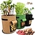 abordables bolsas de cultivo de plantas-Bolsas para cultivo de plantas, maceta para patatas de jardín doméstico, bolsas para cultivo de verduras de invernadero, bolsa de herramientas para jardín vertical hidratante