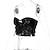 Χαμηλού Κόστους y2k μόδα-Σέξι Y2K Έτος 2000 Veste  Κοντό μπλουζάκι Bralette Κορίτσι Goth Γυναικεία Κορδόνι Κορσές