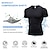cheap Men&#039;s Cycling Clothing-Arsuxeo Men&#039;s Compression Shirt Running Shirt Short Sleeve Tee Tshirt Breathable Quick Dry Lightweight Fitness Gym Workout Running Sportswear Activewear Black White Dark Navy