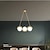 voordelige Hanglampen-led hanglamp globle design warm wit/wit 47cm metaal glas 3-lichts hanglampen eetkamer keuken 110-240v