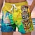 voordelige Board shorts-Voor heren Boardshorts Strandshorts Trekkoord met Mesh-voering Elastische taille Grafisch Kokosnootboom Sneldrogend Korte Casual Dagelijks Feestdagen Hawaii Boho 1 2 Micro-elastisch
