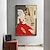 cheap Abstract Paintings-Handmade Oil Painting Canvas Wall Art Decoration Pablo Picasso Style Girl for Home Decor Rolled Frameless Unstretched Painting