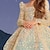 Недорогие Платья-Вечернее платье для маленьких девочек с блестками и короткими рукавами, сетчатое милое платье принцессы из полиэстера выше колена, платье-футляр из тюля, лето, весна, осень, 3-7 лет, красное