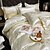 cheap Duvet Covers-Duvet Cover Sets Floral 4 Piece Silk Luxury Beige Embroidery Luxury / 500 / 4pcs (1 Duvet Cover, 1 Flat Sheet, 2 Shams)