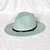 זול כובע מסיבות-כובעים צמר / אקרילי כובע פאדורה רשמי חתונה פשוט קלסי עם אבזם מטאלי צבע טהור כיסוי ראש כיסוי ראש