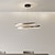 olcso Kör-led függőlámpa 1 fényű gyűrű kör dizájn meleg fehér alumínium festett fényűző modern stílusú étkező hálószoba függőlámpák 110-240v