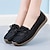 cheap Women&#039;s Flats-Women&#039;s Flats Slip-Ons Plus Size White Shoes Soft Shoes Outdoor Daily Solid Color Summer Flat Heel Square Toe Casual Minimalism Faux Leather Loafer Black Yellow Blue