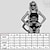 preiswerte Bade- und Strandbekleidung-2 pcs Bademode Bikini Übergrössen Meerjungfrau Damen Prinzessin Polyester Schwarz Purpur BH Unterhose