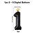 cheap Home Decoration-1pc 40 inch Black Crown one-piece Digital Balloon