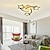 cheap Dimmable Ceiling Lights-LED Ceiling Light 50 cm Geometric Shapes 3-Light Flush Mount Lights Acrylic Metal Modern Contemporary Painted Finishes Living Room Light Dimmable With Remote Control