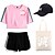 cheap Everyday Cosplay Anime Hoodies &amp; T-Shirts-4 Piece Demon Slayer Printed Shorts Crop Top Baseball Caps Canvas Tote Bags Set Tanjiro Tee T-Shirt Shorts Co-ord Sets For Women&#039;s Adults&#039; Outfits &amp; Matching Casual Daily Running Gym Sports
