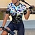 billige Trøjer til kvinder-21Grams Dame Cykeltrøje Kortærmet Cykel Toppe med 3 baglommer Bjerg Cykling Vej Cykling Åndbart Hurtigtørrende Svedtransporende Refleksbånd Lys pink Blå Grøn Grafisk Sport Tøj