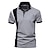 cheap Classic Polo-Men&#039;s Polo Shirt Golf Shirt Casual Sports Classic Short Sleeve Fashion Basic Color Block Button Summer Regular Fit Light Sky Blue White Dark Navy Grey Polo Shirt