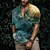 cheap Men&#039;s Shirts-Men&#039;s Shirt Summer Hawaiian Shirt Gradient Graphic Prints Cuban Collar Red Blue Purple Green Casual Holiday Short Sleeve Button-Down Print Clothing Apparel Sports Fashion Streetwear Designer